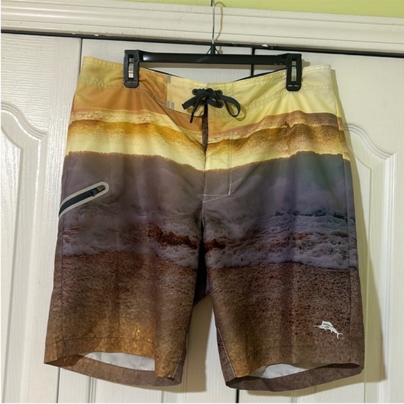 Tommy Bahama Men's Swim Shorts with Beach Print